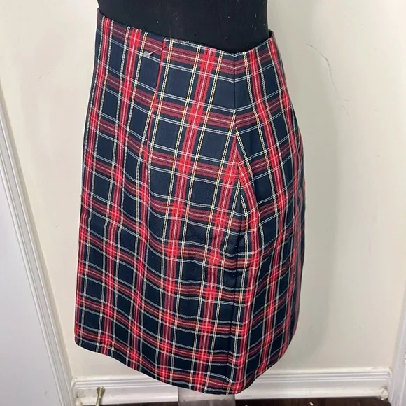 Vintage Tartan Plaid Mini Skirt Size Large - Picture 10 of 15